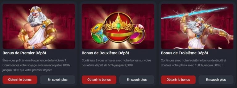 Riviera Casino bonus bienvenue