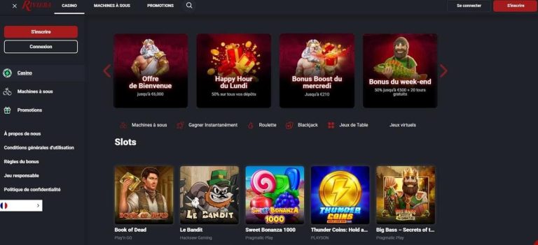 interface Riviera Casino