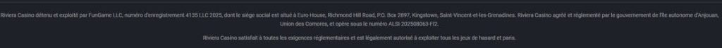 sécurité Riviera Casino