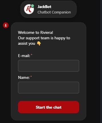 support client Riviera Casino